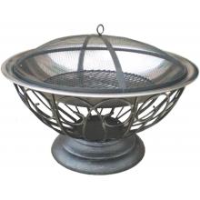 Fire Sense 30-Inch Round Urn Fire Pit - Stainless Steel