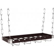Concept Housewares CW44528 Charcoal Gray Wood Wine Rack (8) Bottle Hanging/Wall Wine Rack