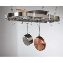 Concept Housewares CP40901 Stainless Steel Oval Kitchen Pot Rack
