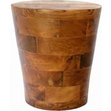 Groovy Stuff Teak Wood Cone Block Side Table - TF-783
