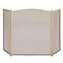 UniFlame 3 Fold Triple-Plated Polished Brass Screen