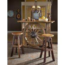 Groovy Stuff Teak Wood Cattle Barons Bar - TF-772
