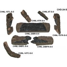 Peterson Gas Logs Charred Oak Vented Log Breakdown