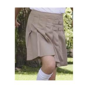 French Toast School Uniform Girls Plus Size Pleated Scooter Skirt 20.5P - Khaki plus size skirt,  plus size skirts,  