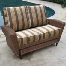 North Cape Metropolitan Resin Wicker Double Glider - Cedar