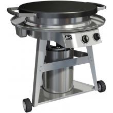Evo Professional Classic Seasoned Flattop Wheeled Cart Natural Gas Grill
