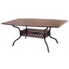Darlee Series 30 Cast Aluminum Dining Table - 42 Inch X 72 Inch Oblong