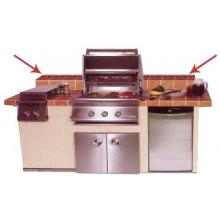 BBQ Guys Square Raised Bar 8 Foot