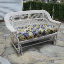 North Cape Manchester Resin Wicker Double Glider - White
