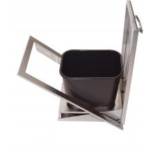 BBQ Guys 600 Series Tilt-Out Trash Bin Side View with Trashcan