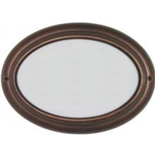 Edgewood Antique Copper Oval Lighted Address Plaque