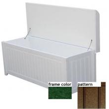 Eagle One Recycled Plastic Brisbane Cushioned Top Deck Box New England Pattern - Green