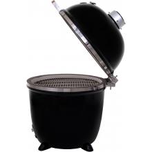 Grill Dome X-Large Infinity Series Black BBQ Kamado Charcoal Grill Side View