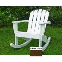 Eagle One Recycled Plastic Kids Adirondack Rocker - Brown