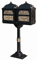Gaines Double Mounted Classic Mailbox