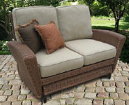 North Cape Wicker Glider Bench