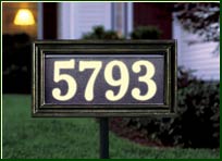 lighted address sign