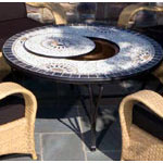 Alfresco Home Wrought Iron Lounge Table