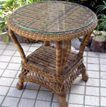 North Cape International Wicker End Table