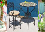 Portobello Wrought Iron Bar Set