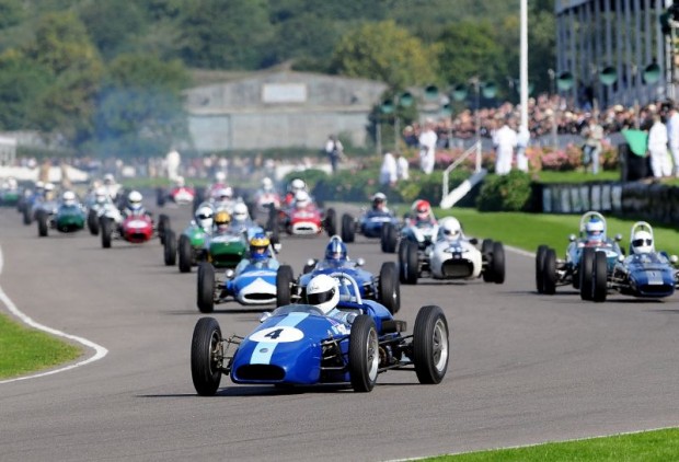 Winner Ben Simms, Elva 200 at start of Chichester Cup