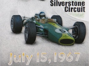 Lotus 49 Jim Clark at Silverstone