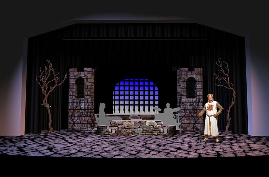 Spamalot Matt Kizer Scenic & Lighting Design