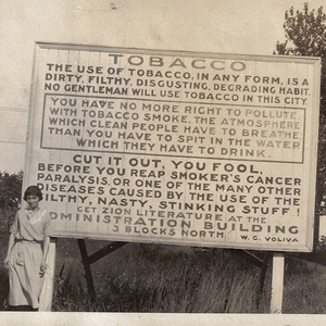 Anti-smoking sign from 1915 - Boing Boing