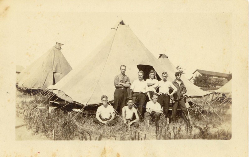 Photograph: C.O.s with Tents Photograph: C.O.s with Tents
