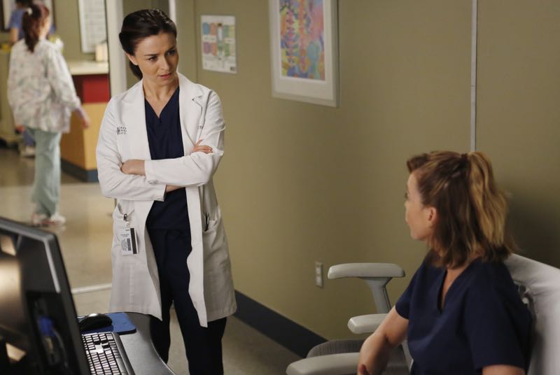 GREY'S ANATOMY - "The Me Nobody Knows" - Grey Sloan Memorial not only welcomes a new transfer resident, but also a patient who's the topic of conversation after accidently sending his sex tape to his entire congregation. Meanwhile, Richard wrestles with how to progress his relationship with Maggie when an old friend visits the hospital, and April brings in a case of a young boy from the Middle-East, on "Grey's Anatomy," THURSDAY, NOVEMBER 5 (8:00--9:00 p.m., ET) on the ABC Television Network. (ABC/Tony Rivetti) CATERINA SCORSONE, ELLEN POMPEO