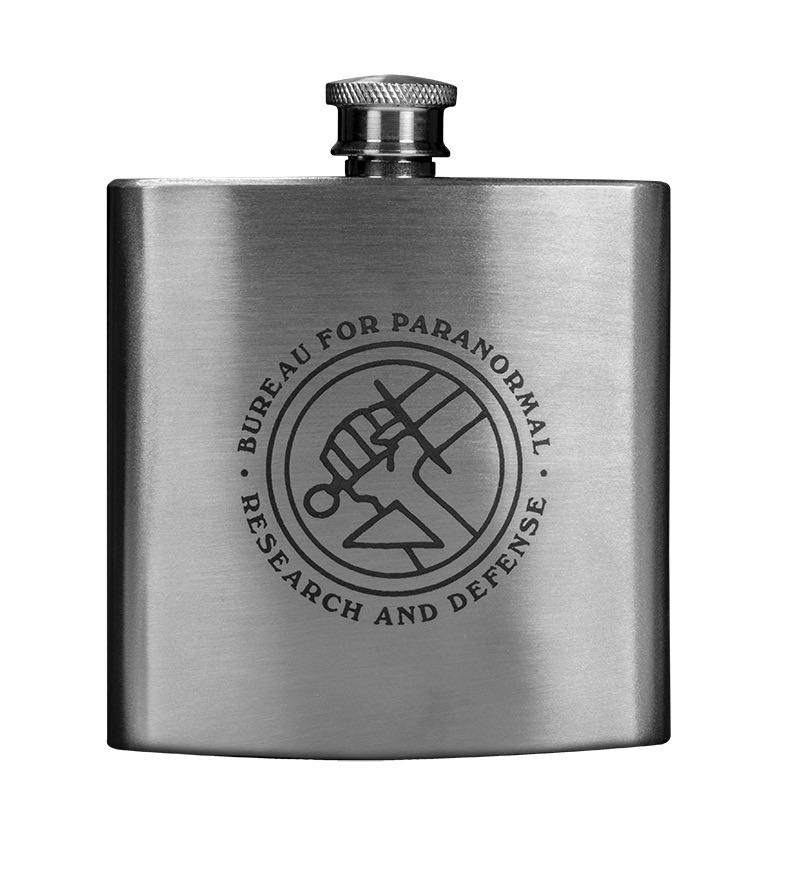 B.P.R.D. Flask $35.00 6 oz. brushed finish flask with the B.P.R.D. logo printed on the front. Hand-numbered label on each box. Limited Edition of 275 5 per person per day B.P.R.D. Flask $35.00 6 oz. brushed finish flask with the B.P.R.D. logo printed on the front. Hand-numbered label on each box. Limited Edition of 275 5 per person per day