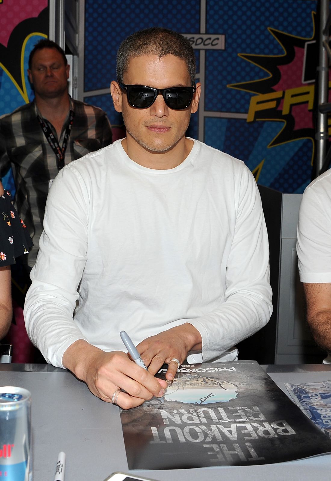 FOX FANFARE AT SAN DIEGO COMIC-CON © 2016: PRISON BREAK cast member Wentworth Miller during the PRISON BREAK booth signing on Sunday, July 24 at the FOX FANFARE AT SAN DIEGO COMIC-CON © 2016. CR: Scott Kirkland/FOX © 2016 FOX BROADCASTING