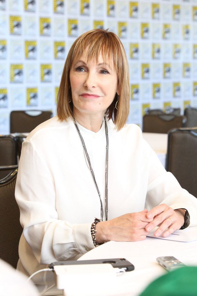 COMIC-CON INTERNATIONAL: SAN DIEGO -- "Falling Water Press Room" -- Pictured: Executive Producer Gale Anne Hurd -- (Photo by: Evans Vestal Ward/USA Network)