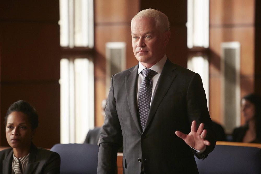 SUITS -- "Trust" Episode 605 -- Pictured: Neal McDonough as Sean Cahill -- (Photo by: Ian Watson/USA Network)