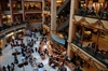 The Pacific Place mall in downtown Seattle decorated for the holidays