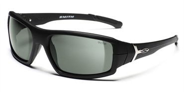 Smith Interlock Spoiler Evolve Sunglasses - Matte Black / Grey Green Polarized