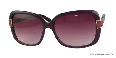 Barton Perreira Rendezvous Sunglasses - Plum with Gold & Berry Snake Print / Berry Love