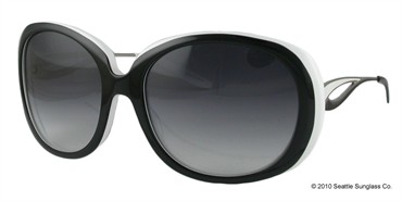 Barton Perreira Romance Sunglasses - Black & White with Jet & White Enamel / Smolder