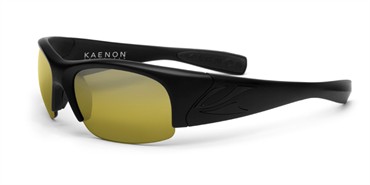 Kaenon Hard Kore Sunglasses - Matte Black / Y35 Yellow Polarized