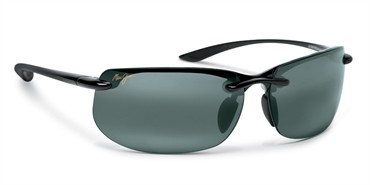Maui Jim Banyans Sunglasses - Gloss Black / Grey Polarized