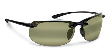 Maui Jim Banyans Sunglasses - Gloss Black / Maui HT Polarized