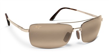 Maui Jim Black Rock Sunglasses - Gold / HCL Bronze Polarized