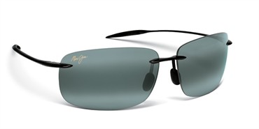 Maui Jim Breakwall Sunglasses - Gloss Black / Grey Polarized
