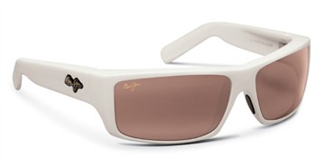 Maui Jim Kaimana Sunglasses - White Pearl / Maui Rose Polarized