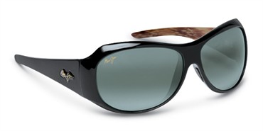 Maui Jim Lehua Sunglasses - Gloss Black / Grey Polarized