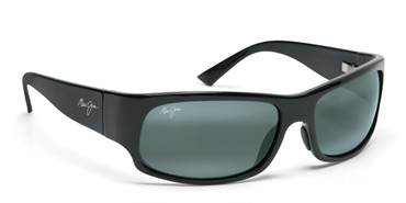 Maui Jim Longboard Sunglasses - Matte Black Rubber / Grey Polarized