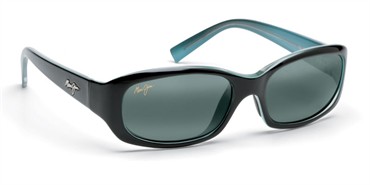 Maui Jim Punchbowl Sunglasses - Black with Blue / Grey Polarized