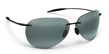Maui Jim Sugar Beach Sunglasses - Gloss Black / Grey Polarized