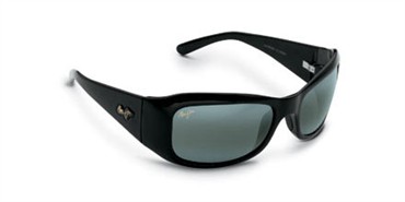 Maui Jim Hibiscus Sunglasses - Gloss Black / Grey Polarized