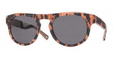 Mosley Tribes Burke Sunglasses - Orange Tortoise and Army Green / Grey